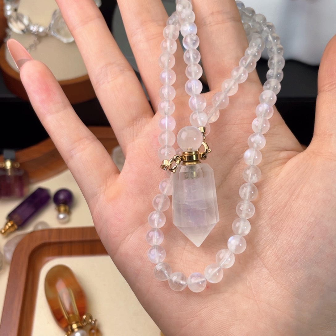 未镶嵌颈饰水晶水***页天然水晶吊坠110