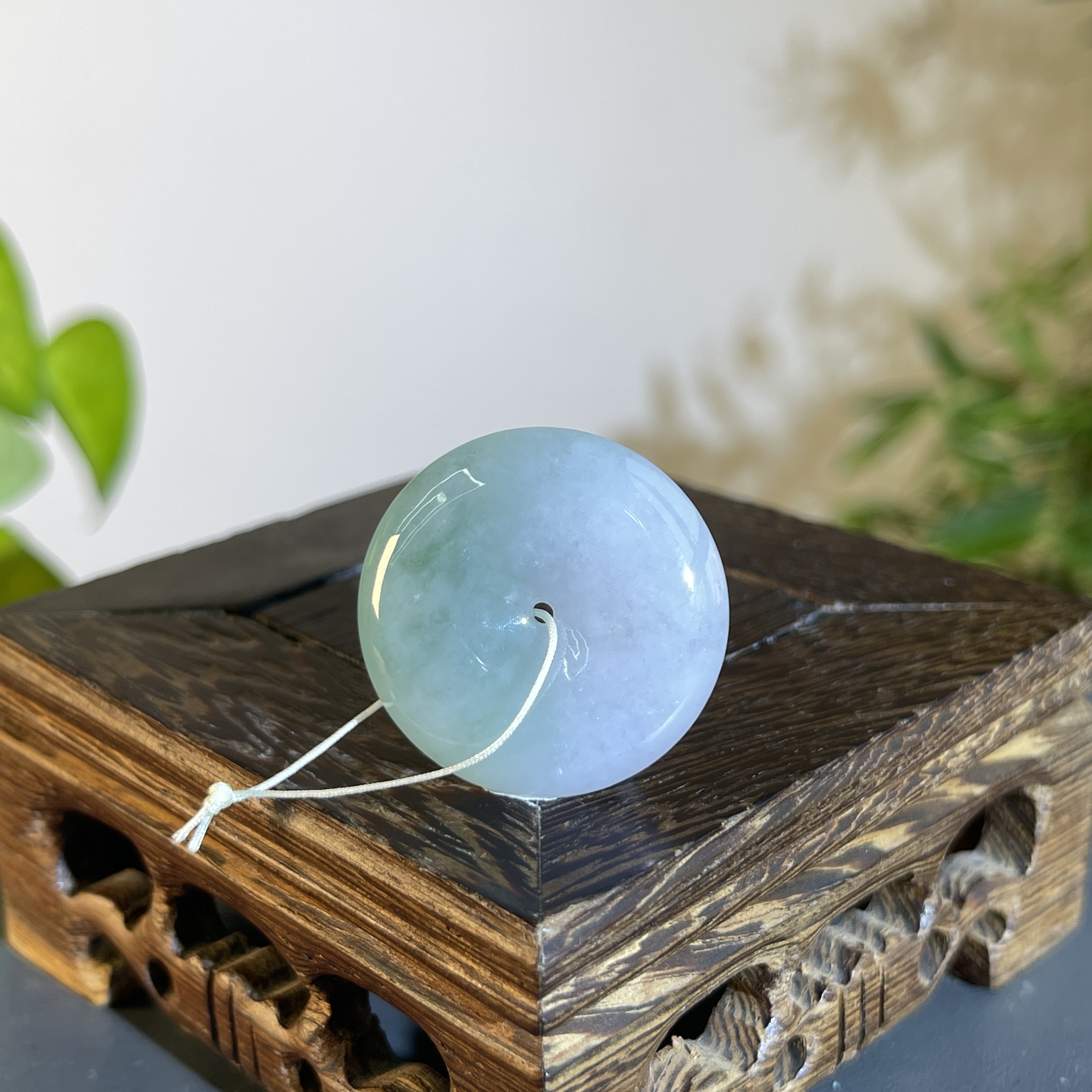 JTW17-68 天然缅甸A货翡翠  平安扣