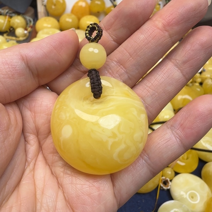 蜜蜡未镶嵌颈饰天然蜜蜡