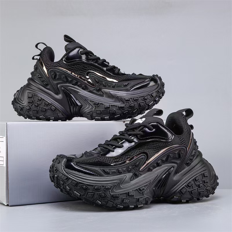 时尚男女款厚底老爹鞋透气男女士潮鞋大轮胎老爹鞋