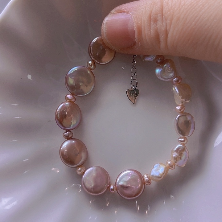 淡水珍珠手绳合金