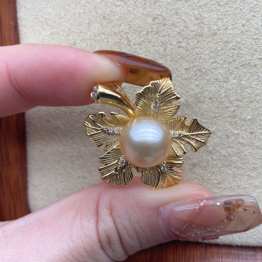 海水珍珠颈饰银S925镶嵌