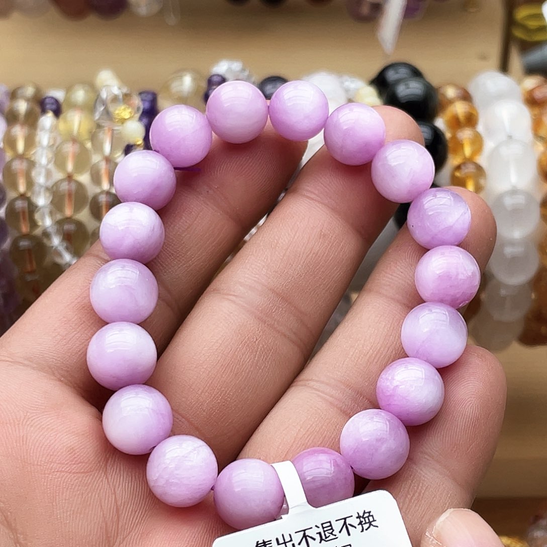 未镶嵌手串烟晶卡11紫锂辉