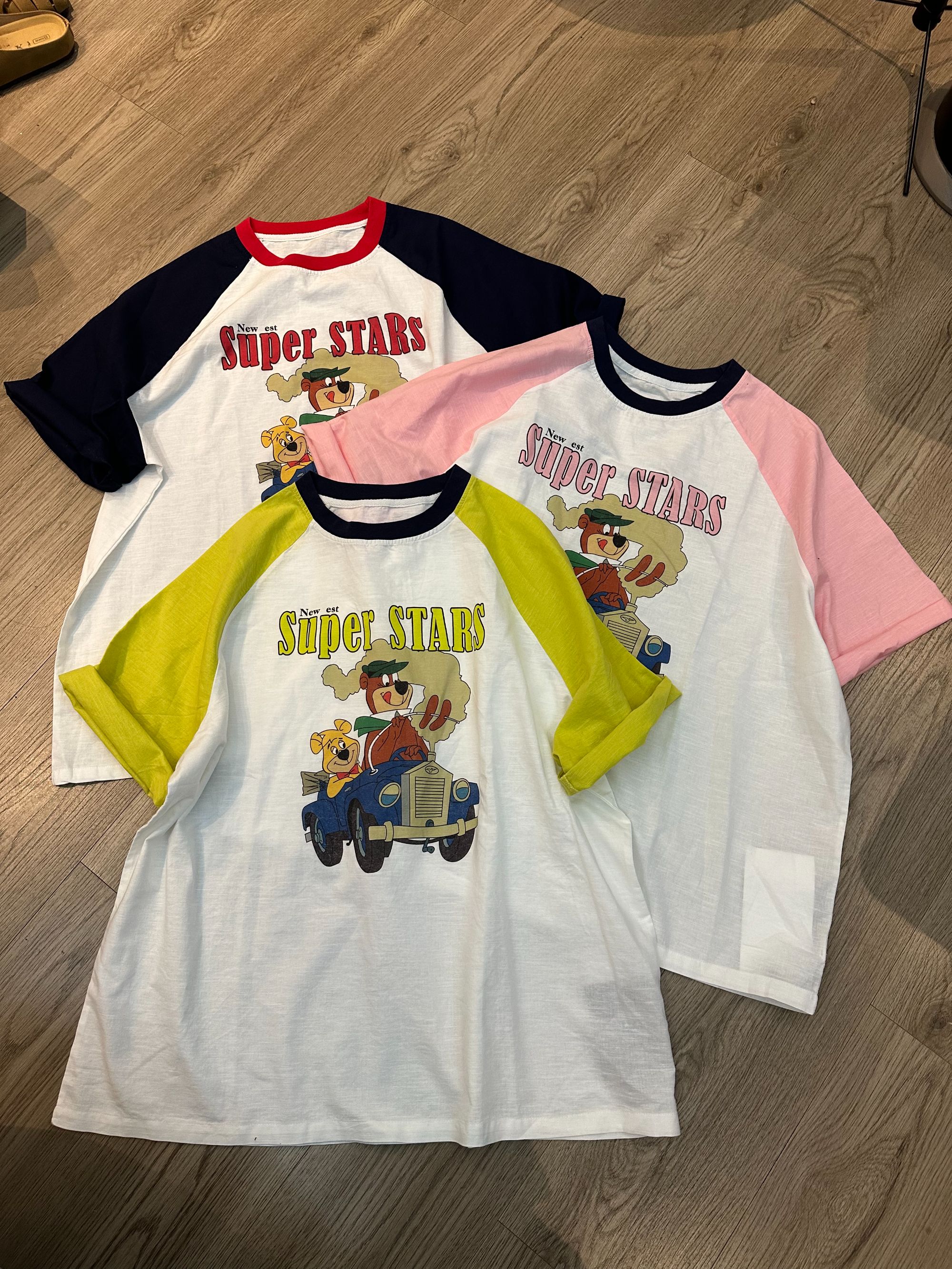 【不得不爱】2025新款韩系百搭宽松休闲卡通趣味印花撞色短袖衬衫