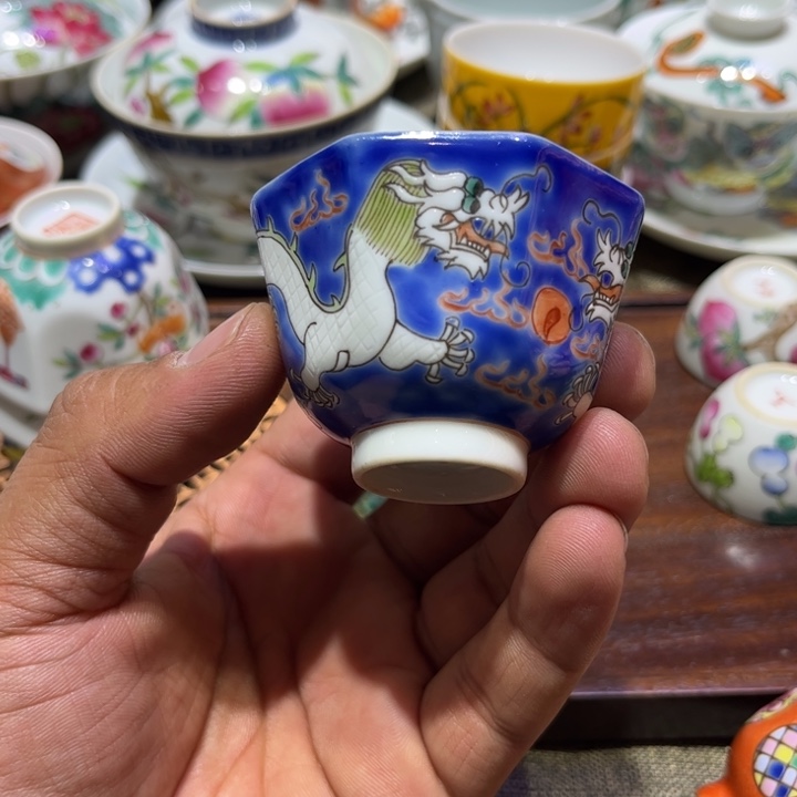 纯手绘精品盖碗杯