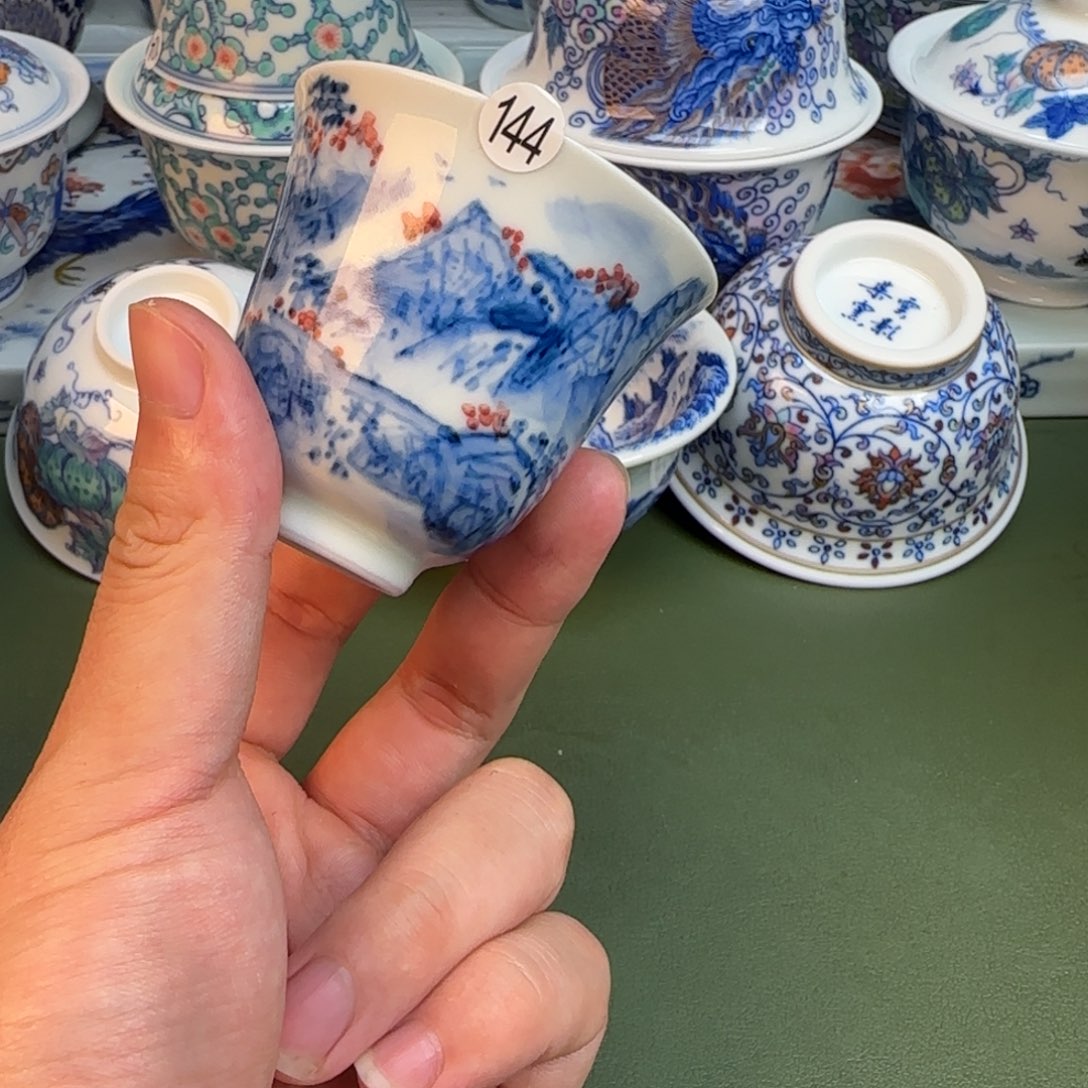 彦祖纯手工手绘茶具144
