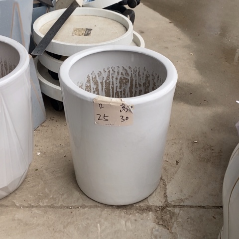 低腰白圆柱中 口25/30