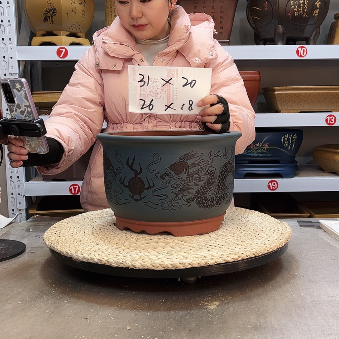 紫砂花盆紫砂花盆