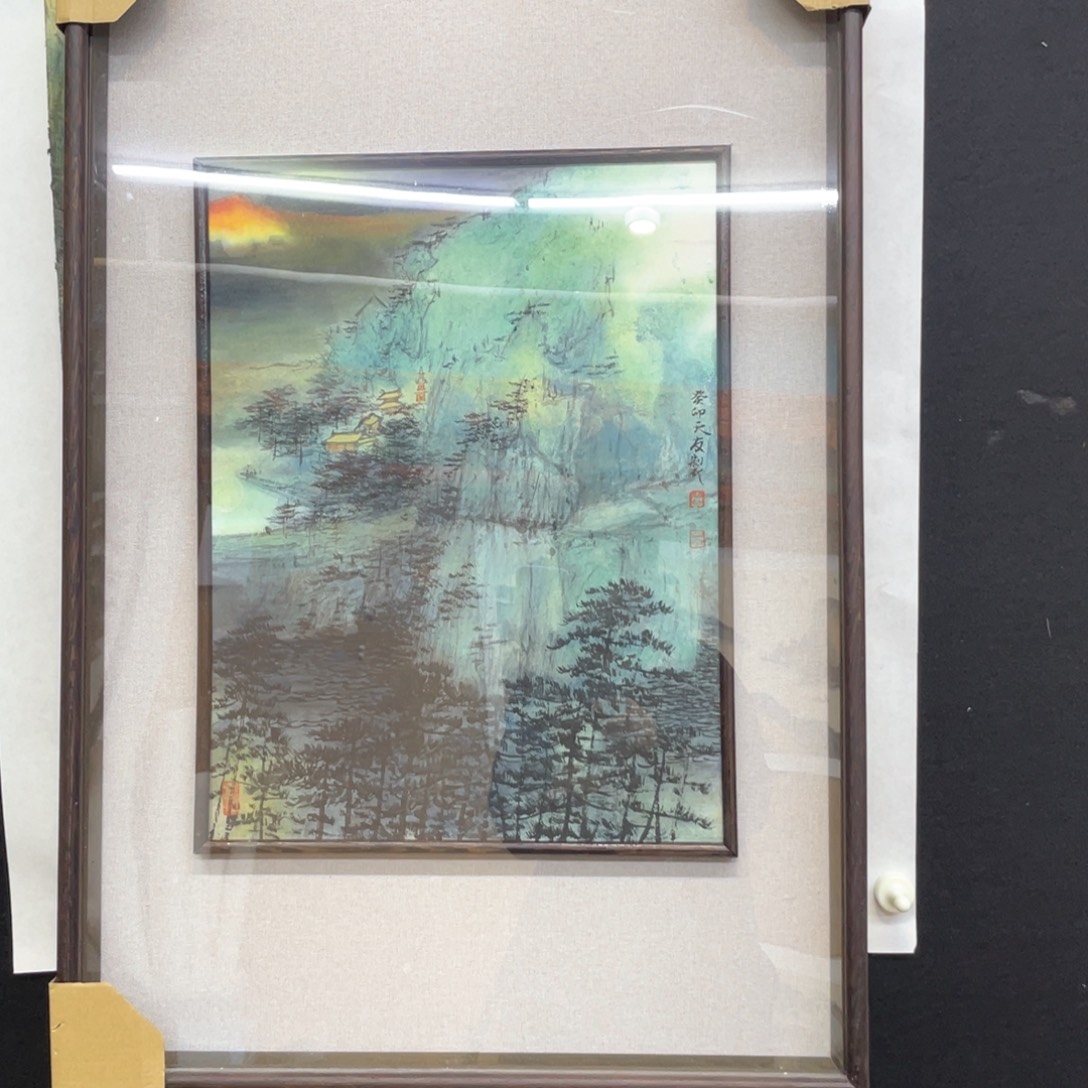 国画国画手绘，精品山水，带框