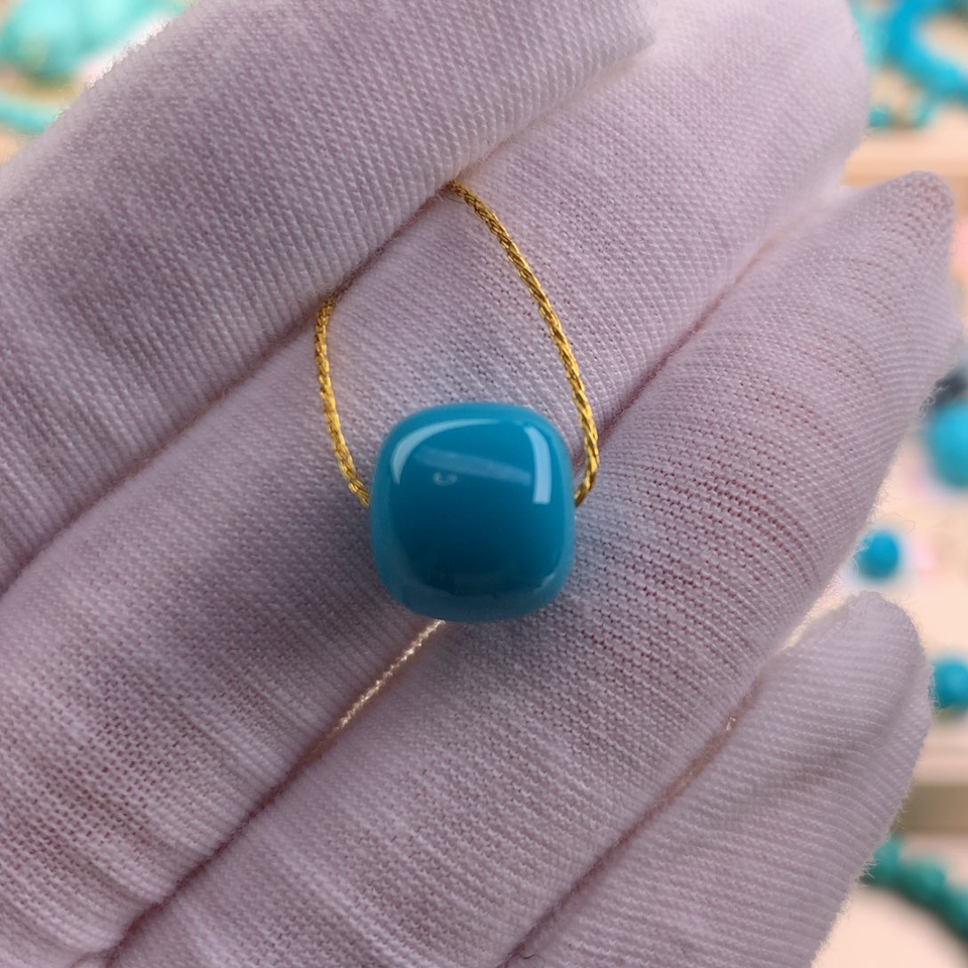 绿松石珠宝奇石未镶嵌11.4×10.4