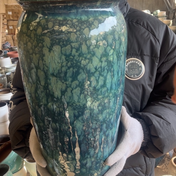 紫砂花盆高42口20————