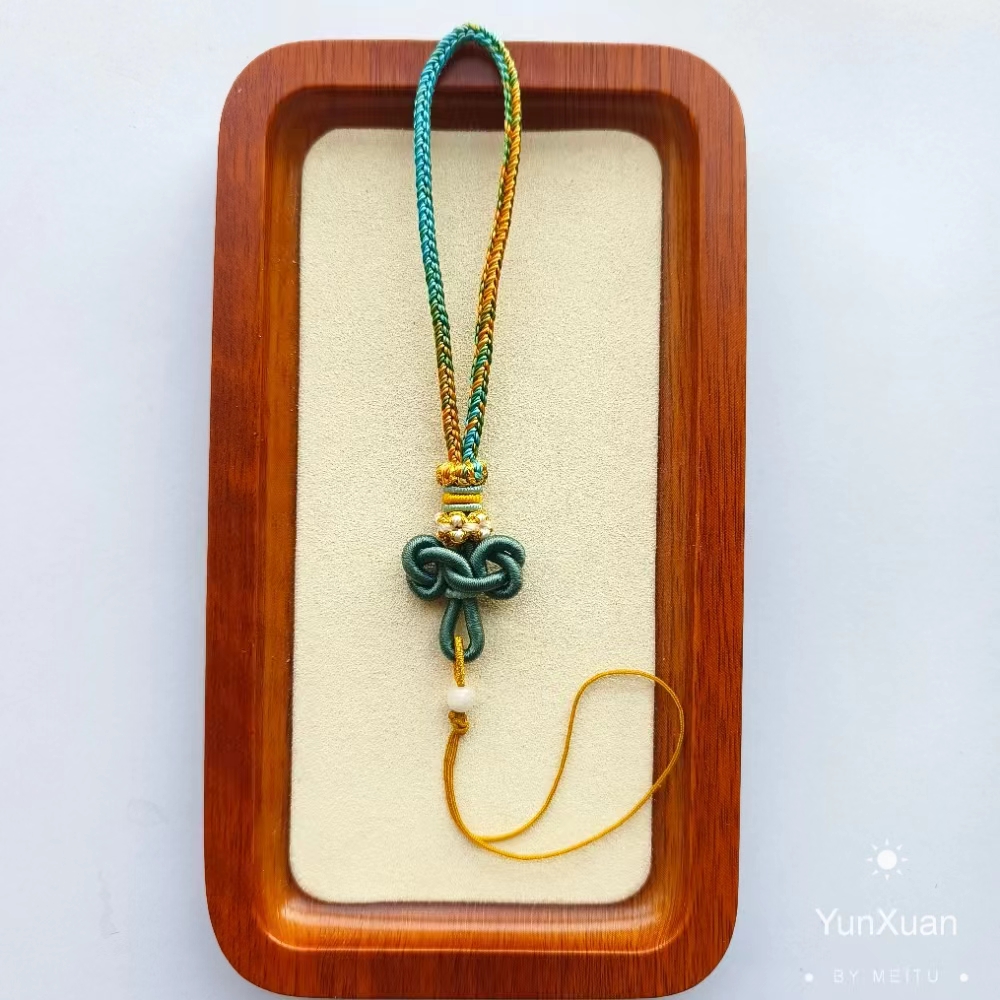 手工钥匙挂扣文昌结手机挂绳手工编织考学礼物