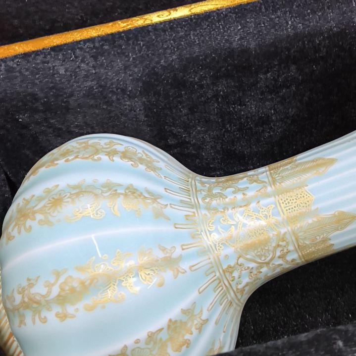 杯沧**粟陶瓷摆件不固定一件带盒子