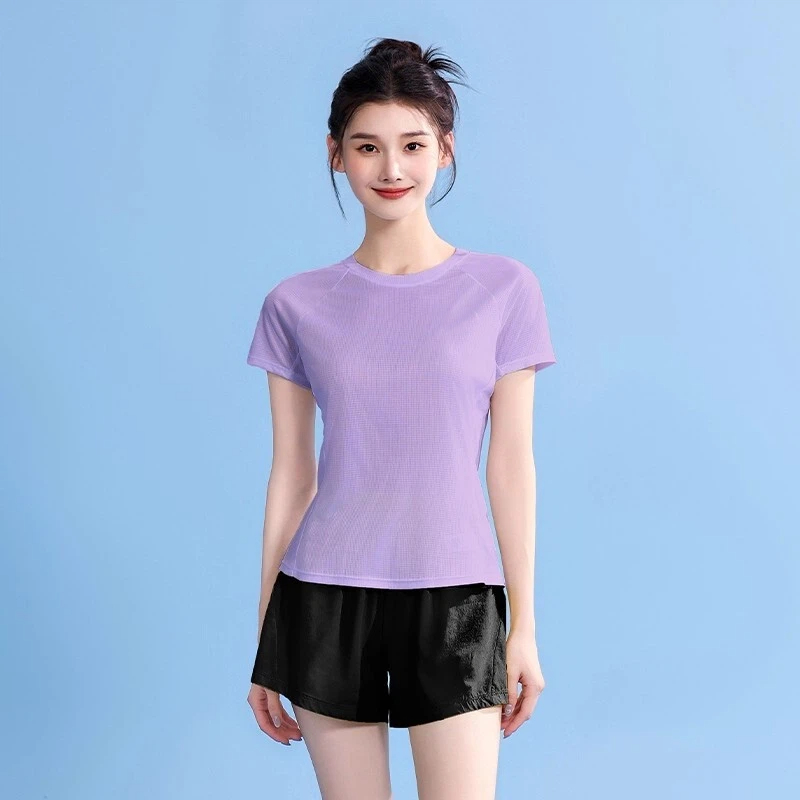 【17号】J33985H运动女短袖T恤跑步速干衣透气瑜伽服新款健身装MCY