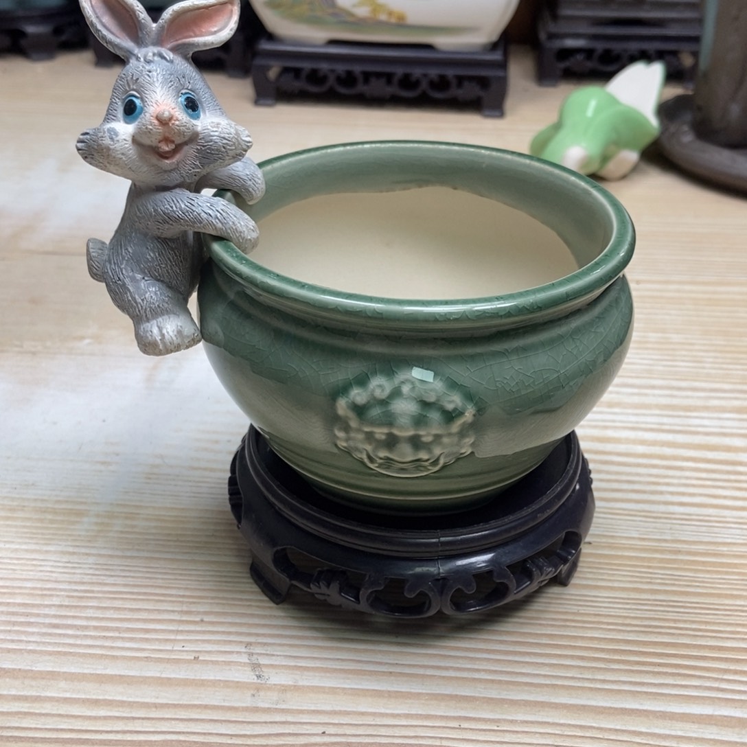 瓷片陶瓷花盆陶瓷艺术