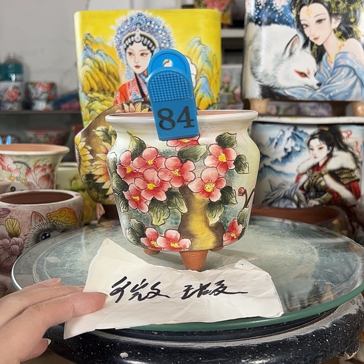 景德镇手绘花盆性价比超高