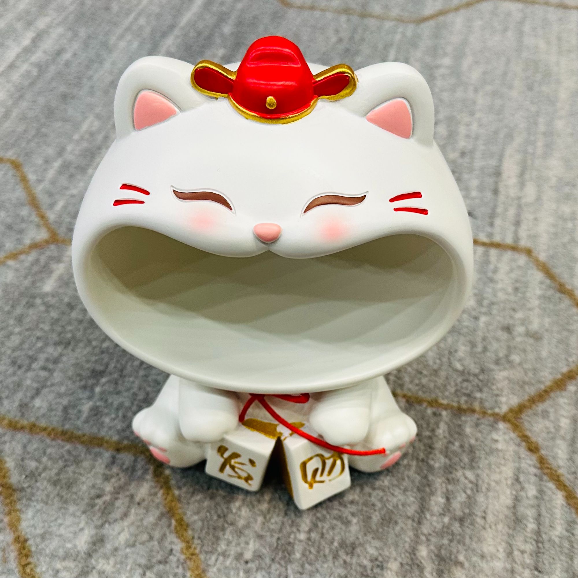 多功能招财猫收纳摆件nn