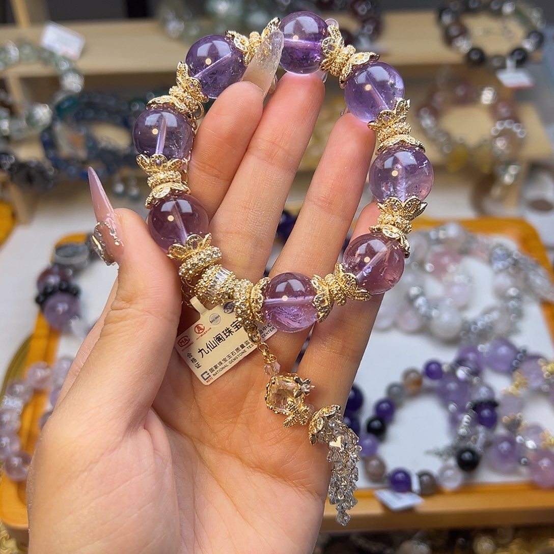 水晶手链合金水晶