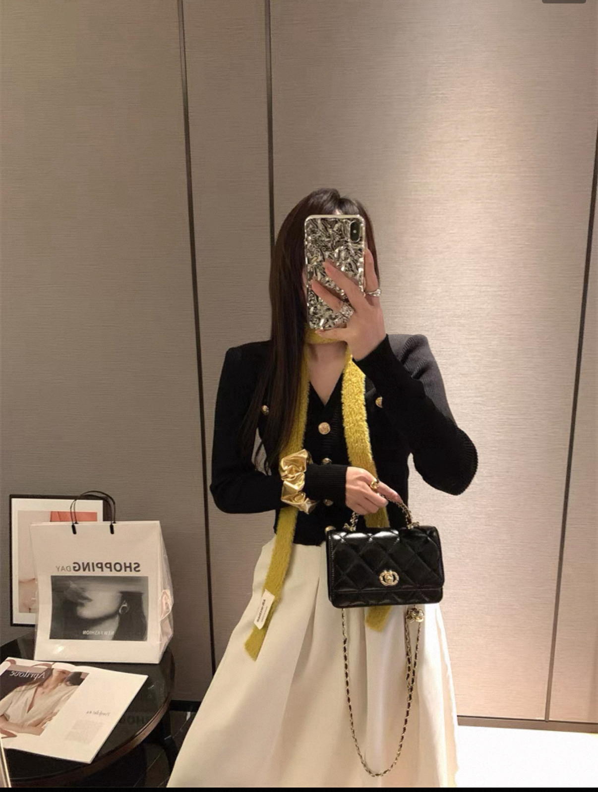 小香风格子文艺风斜挎包洋气菱格网红手机包腋下包手提包单肩包