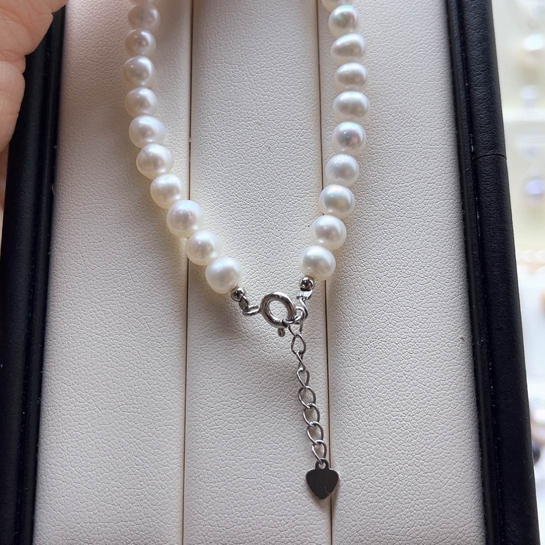 淡水珍珠手绳银S925镶嵌