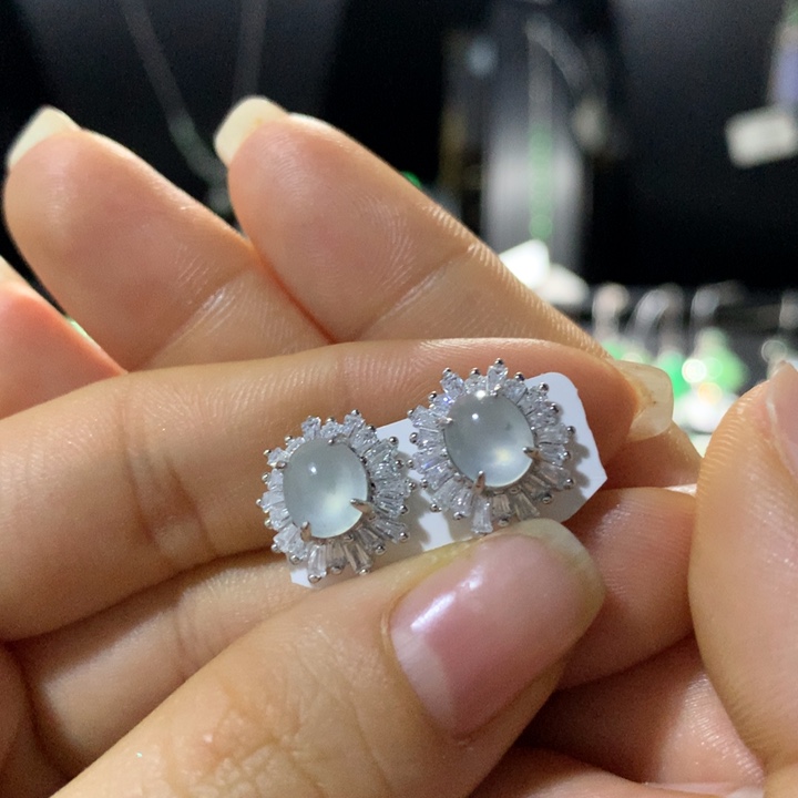 翡翠银S925镶嵌戒指