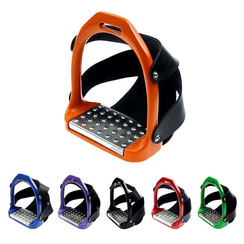 安全防脱马蹬防滑垫子带保护皮网罩脚蹬马术用品马具