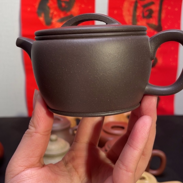 紫砂壶璞全手工天青
