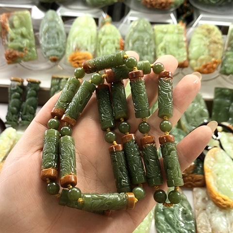 毛衣链未镶嵌和田玉