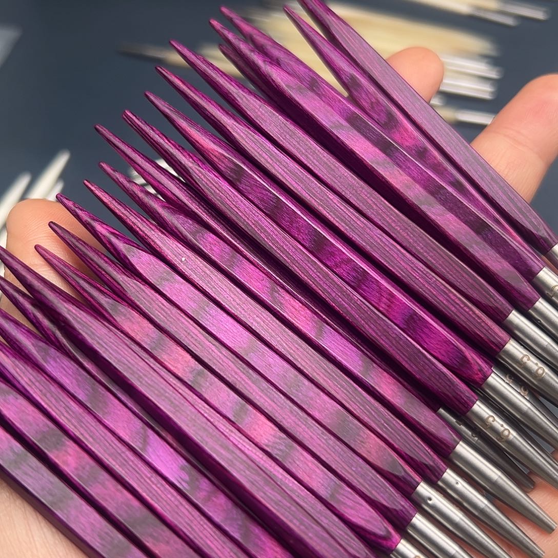 6.5毛衣针方针浅紫色