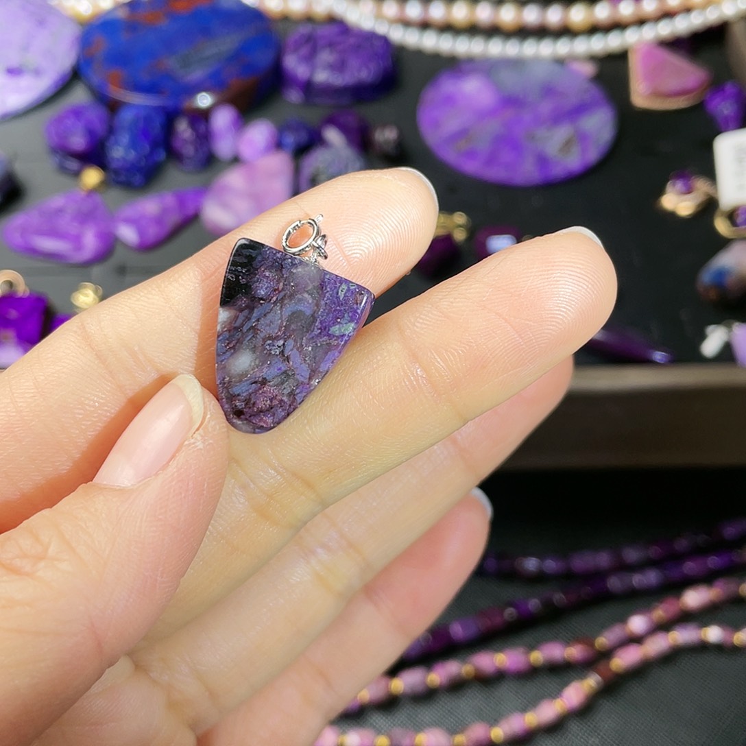 苏纪石（舒俱来）吊坠银S925镶嵌