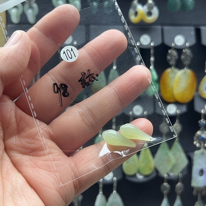 和田玉耳饰银S925镶嵌常*儿