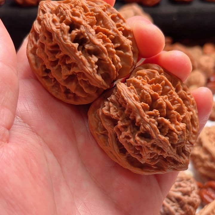 文玩核桃把件42尺寸龙梅谷九龙筋