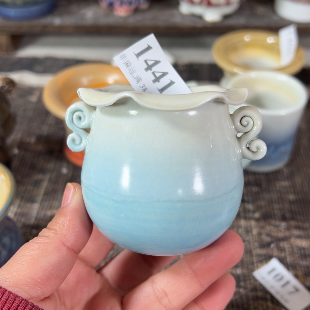 红陶景德镇手工花盆