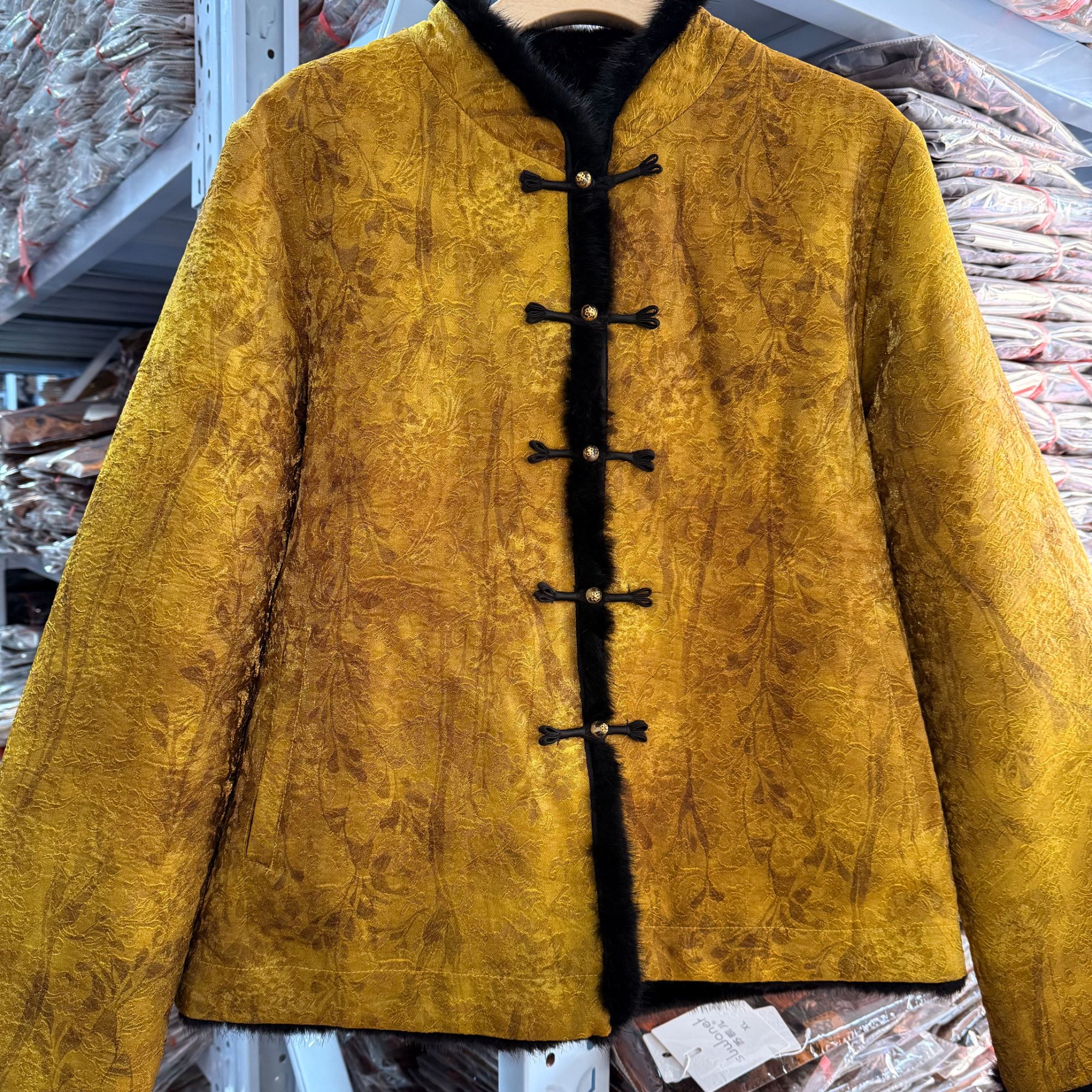 1-22款新中式加厚短款外套【黄柞】