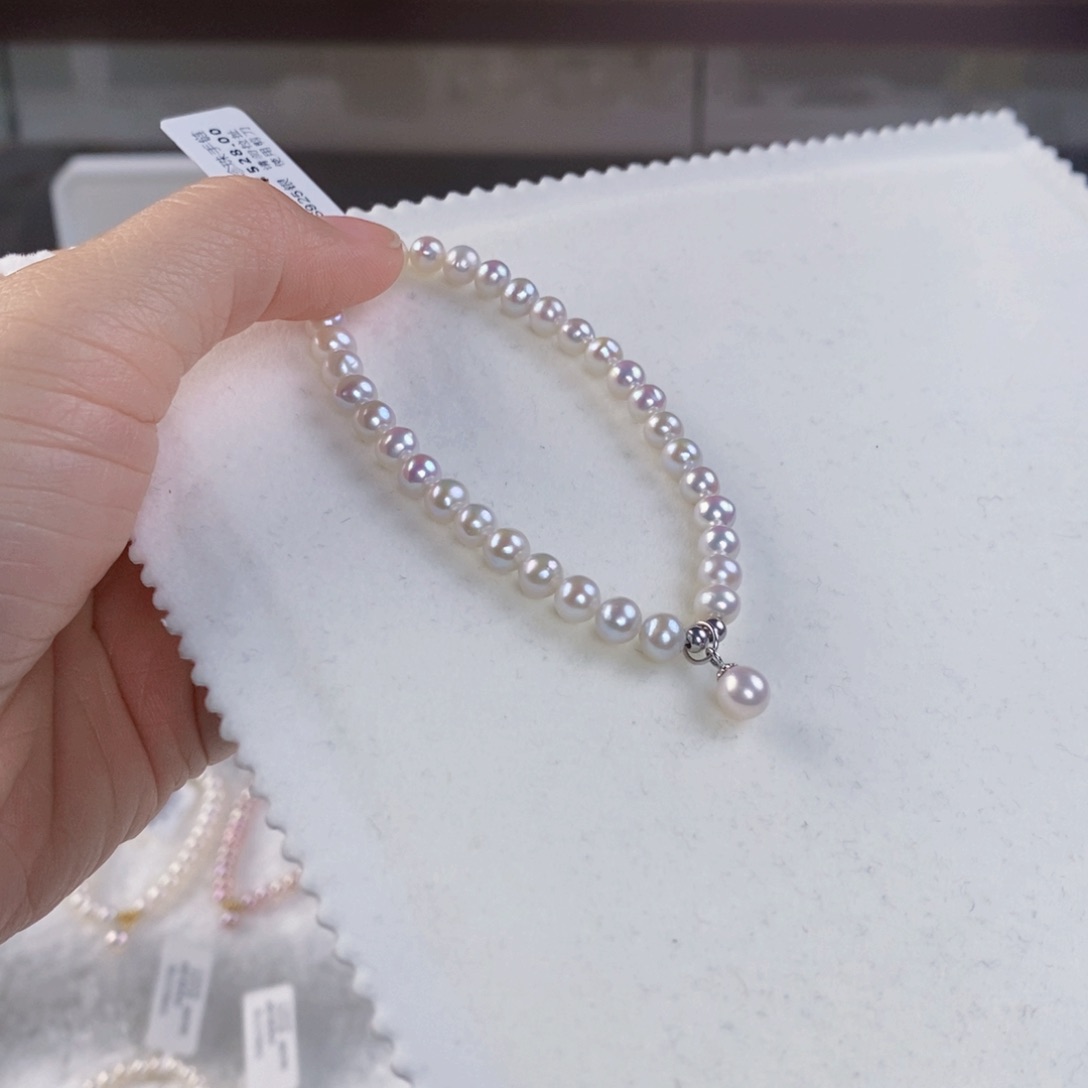 淡水珍珠手绳银S925镶嵌
