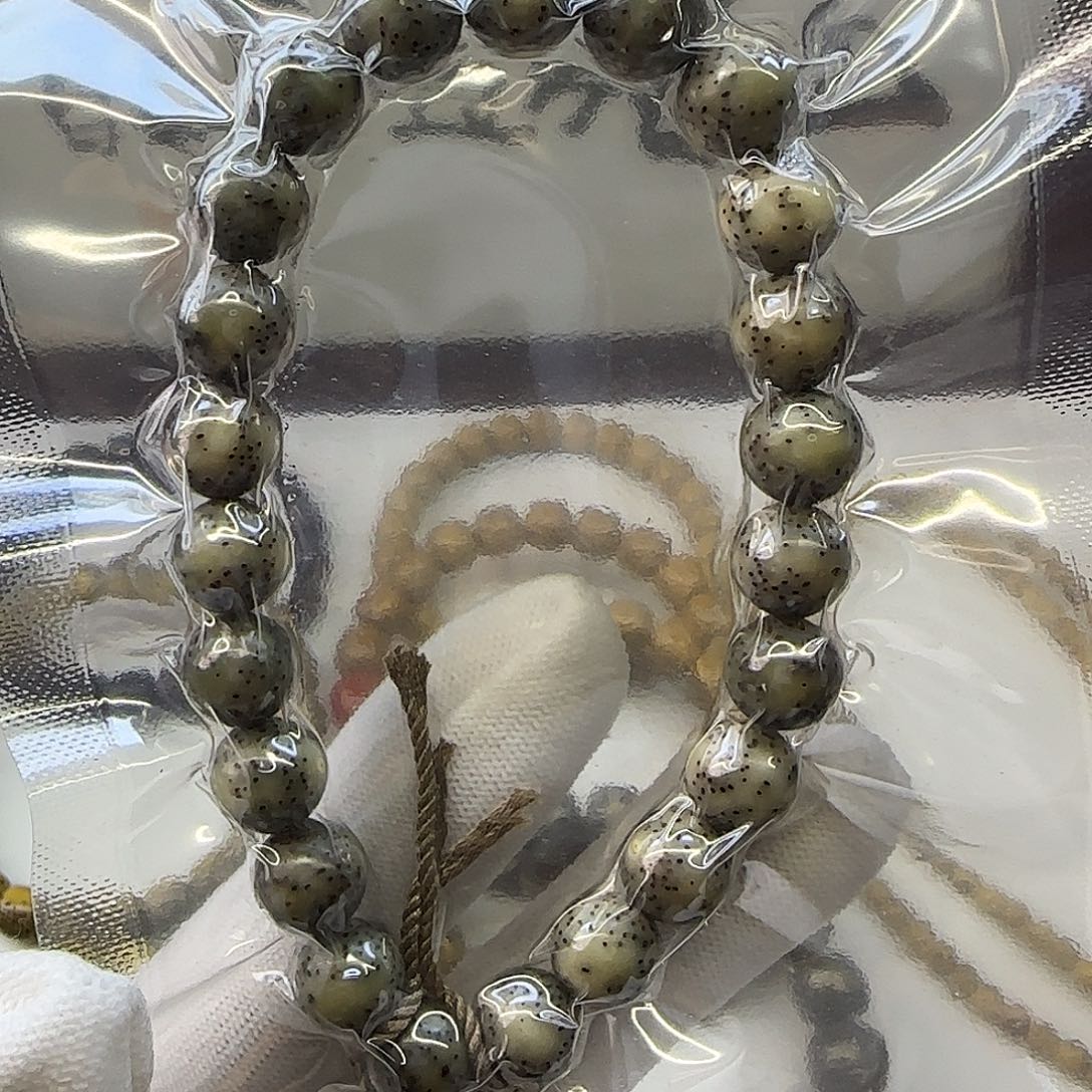 手串星月菩提卡10正圆手持侧留白