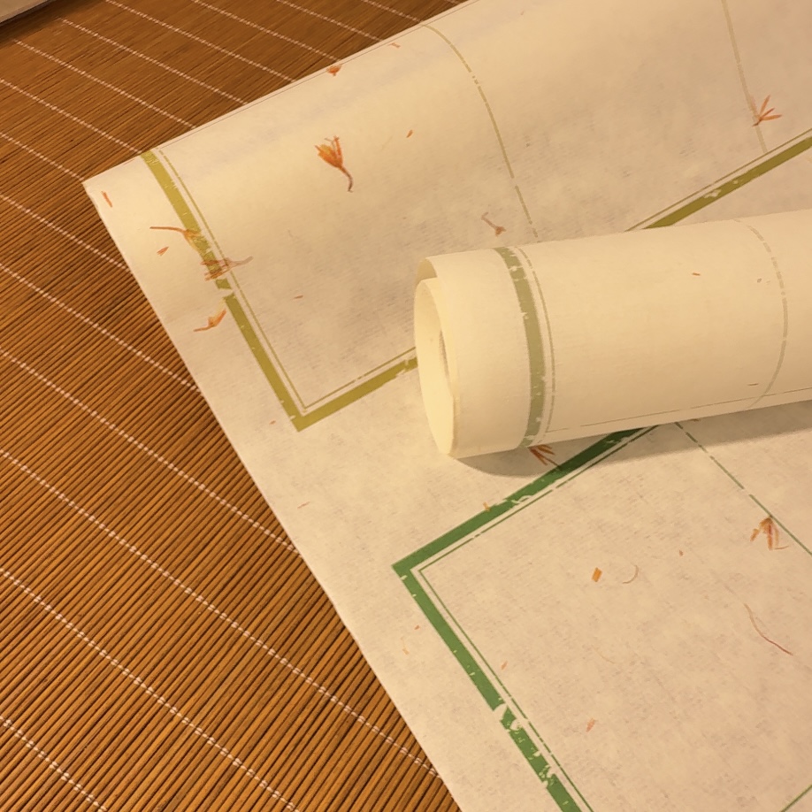 【红花·十日贴】34*10米 红花宣长卷