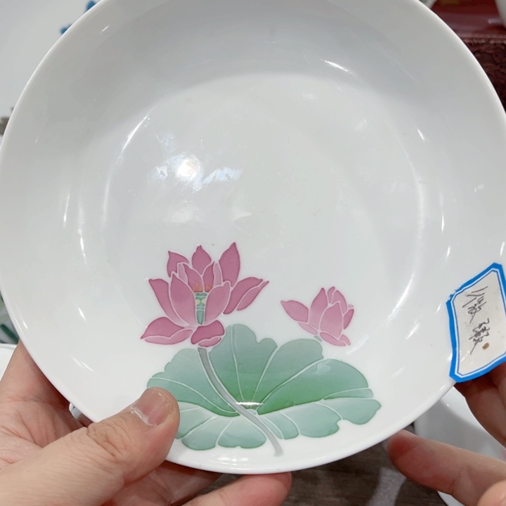 壶釉下五彩的瓷器七寸