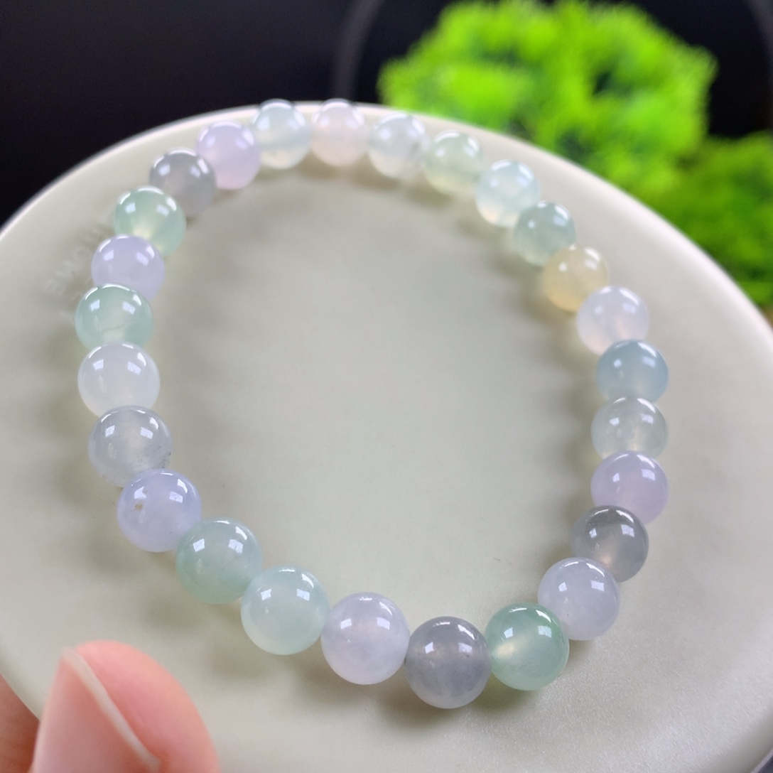 翡翠未镶嵌手链卡7