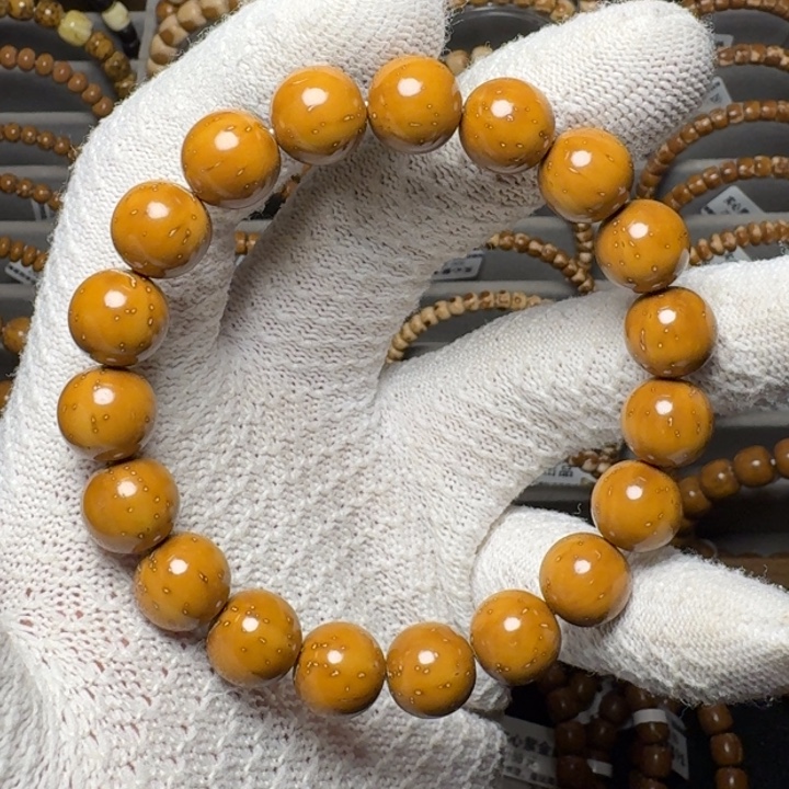 紫金鼠手串实心鼠黄金甲圆珠毕业货11.5尺暴力归圆