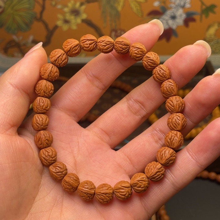 桃核手串龙纹手串