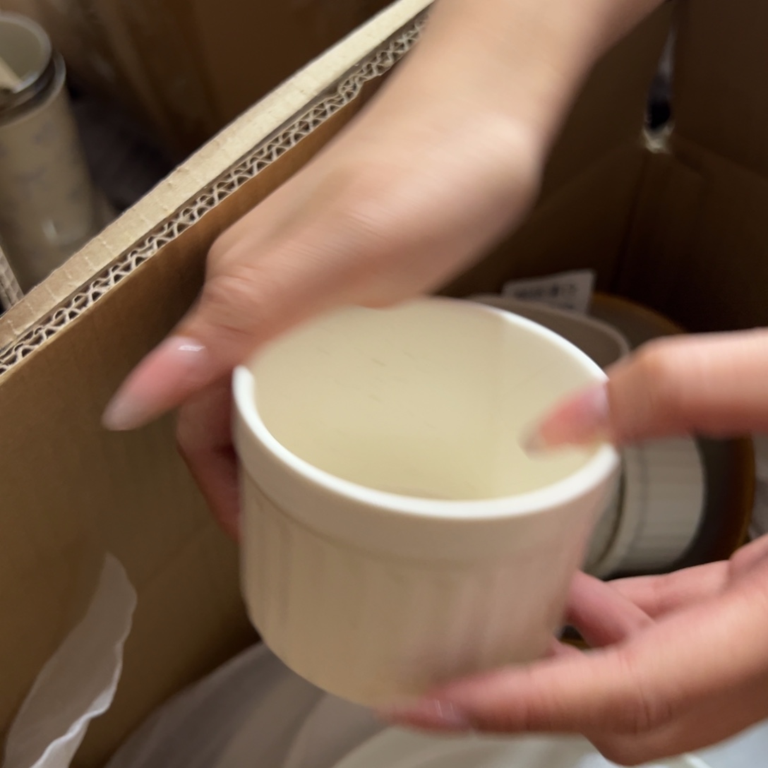 新骨瓷177瑕疵慎拍哑光芝麻釉 3.5寸罗马柱小碗