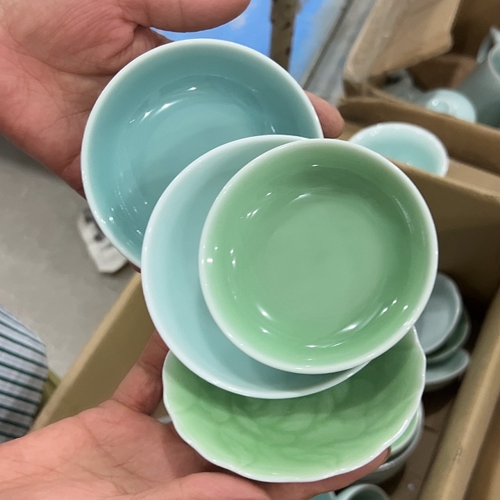 龙泉云间青瓷小米茶器