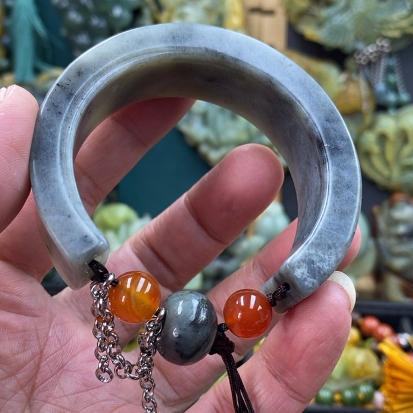 【闪购商品】未镶嵌蛇纹石玉手镯54