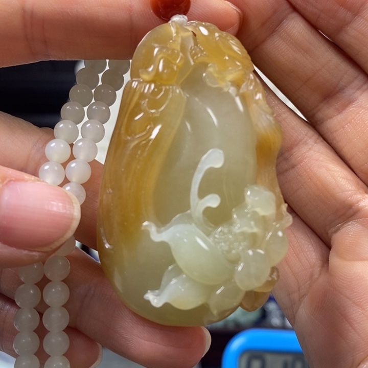 和田玉挂件未镶嵌大****头