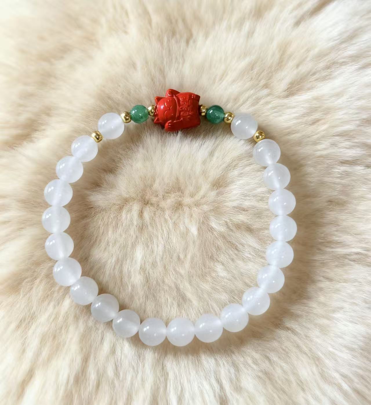 H14白玉手串手链