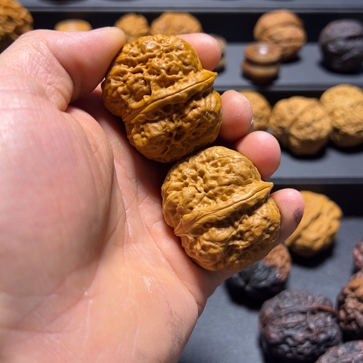 把件文玩核桃B孟江石蛤蟆头43mm