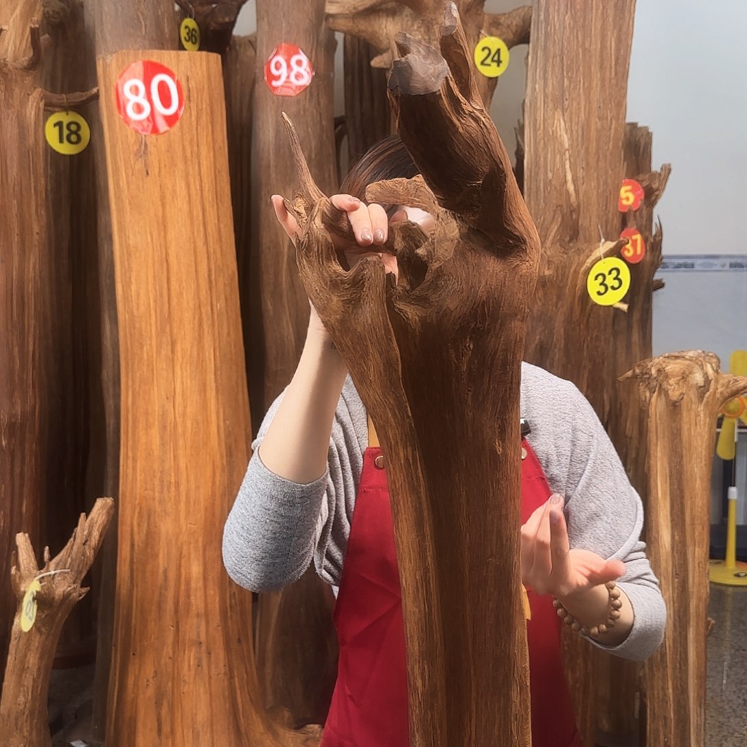 沉香沉香碎屑天然沉香原材料➕底座