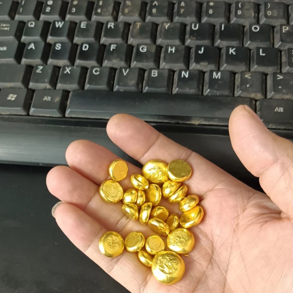 （好物推荐）金色复古可收藏工艺摆件送收纳瓶可火烧可熔炼