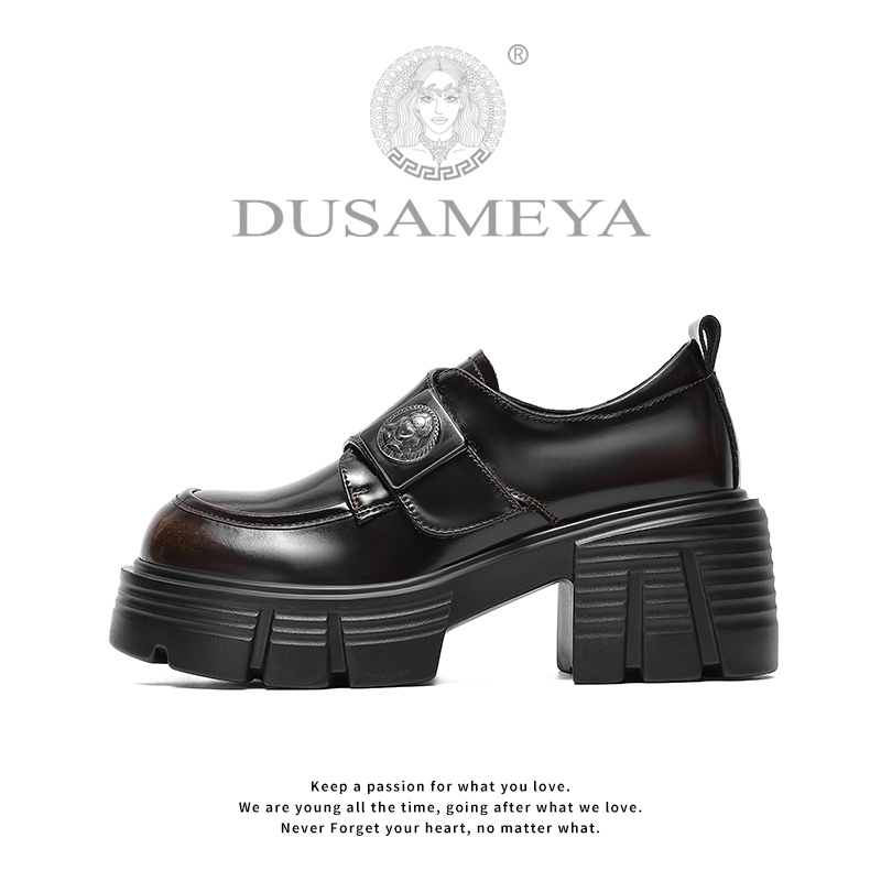 DUSAMEYA/杜莎米娅2025新款玛丽珍鞋轻奢时尚真皮英伦风女鞋N